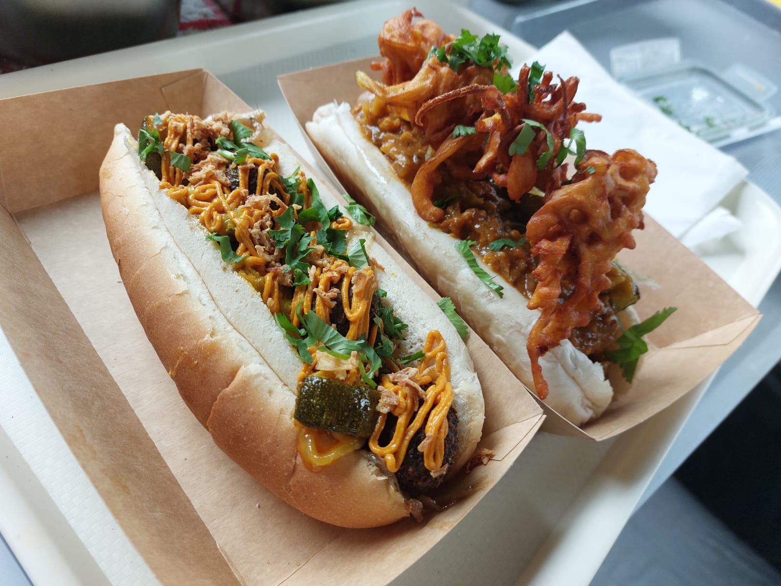 Loaded street food subs served at a Yorkshire event — Jack In A Box by Jack Robinson Catering