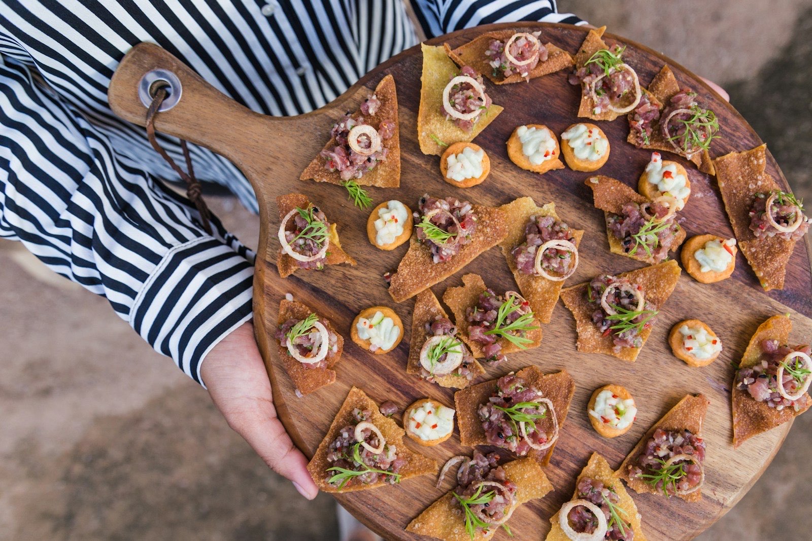 Festive canapés and bowl food — small plates for a Christmas party in Harrogate